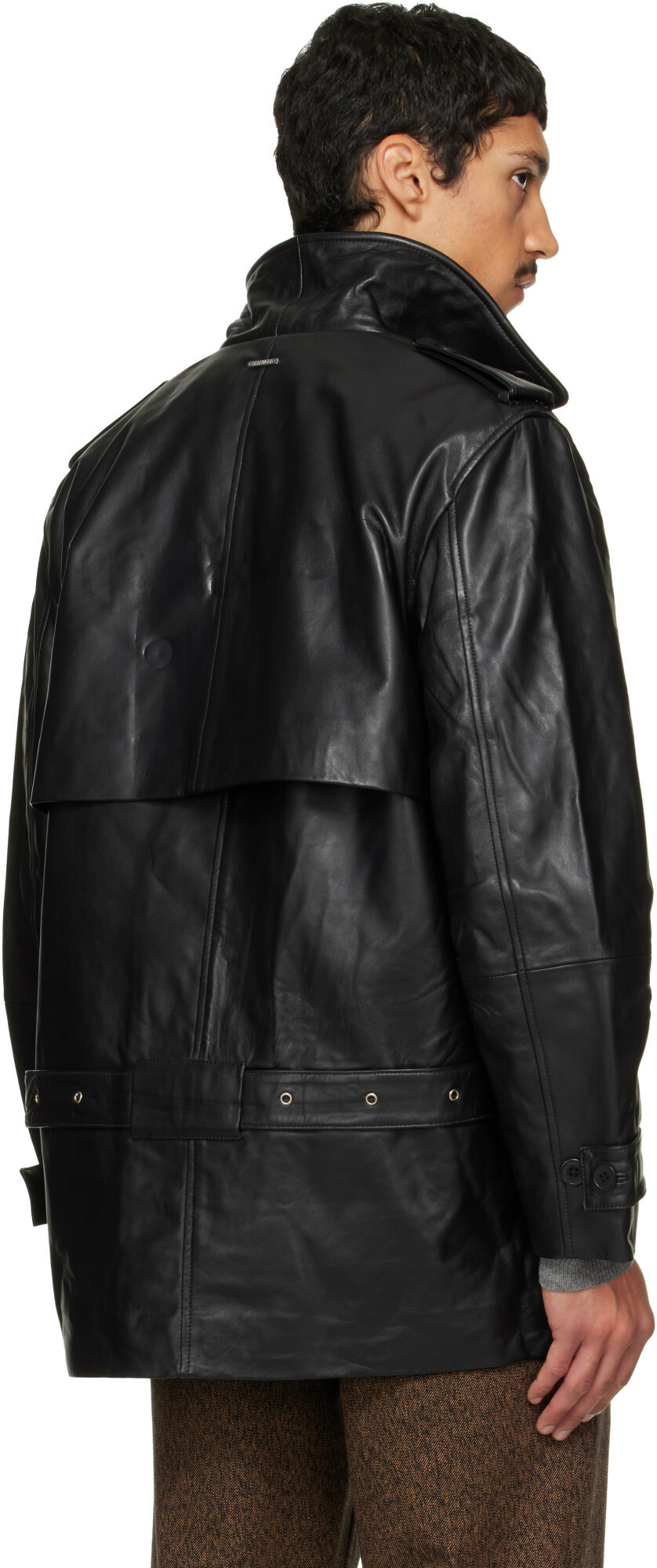 Deadwood Black Patrol Leather Jacket