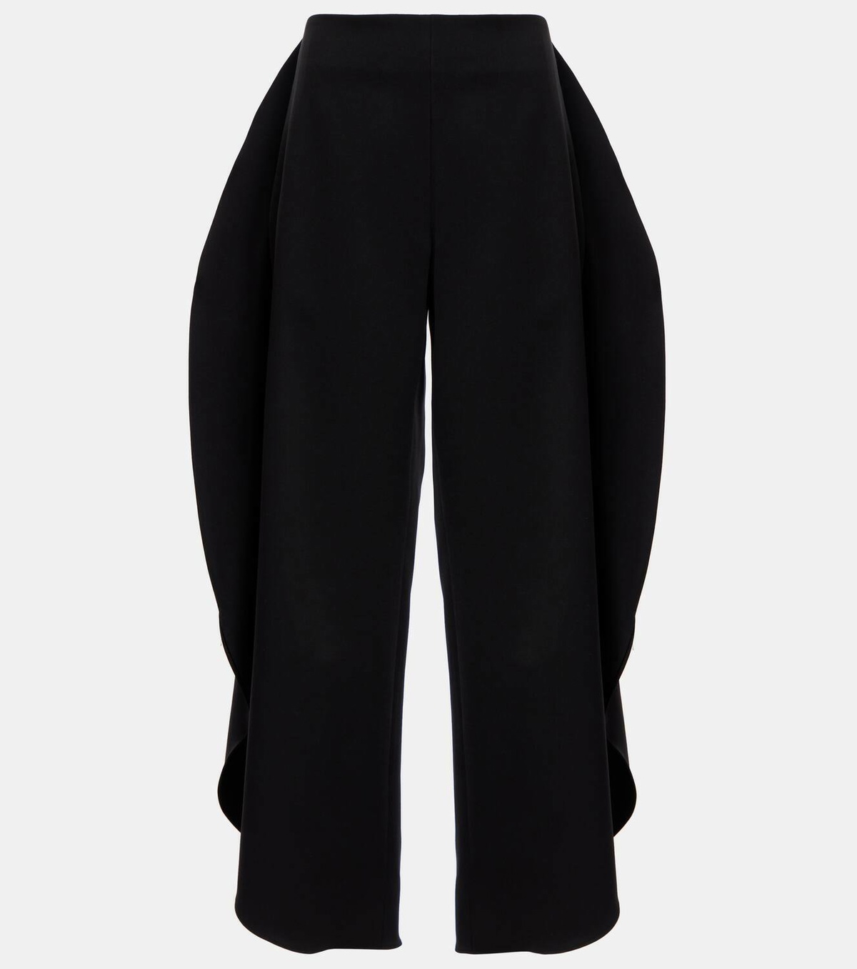 Alaïa Caped wool wide-leg pants
