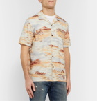 RRL - Camp-Collar Printed Linen-Blend Shirt - Neutrals