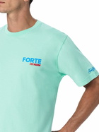 MC2 Saint Barth Man Cotton T-shirt With Forte Dei Marmi Postcard Placed Print