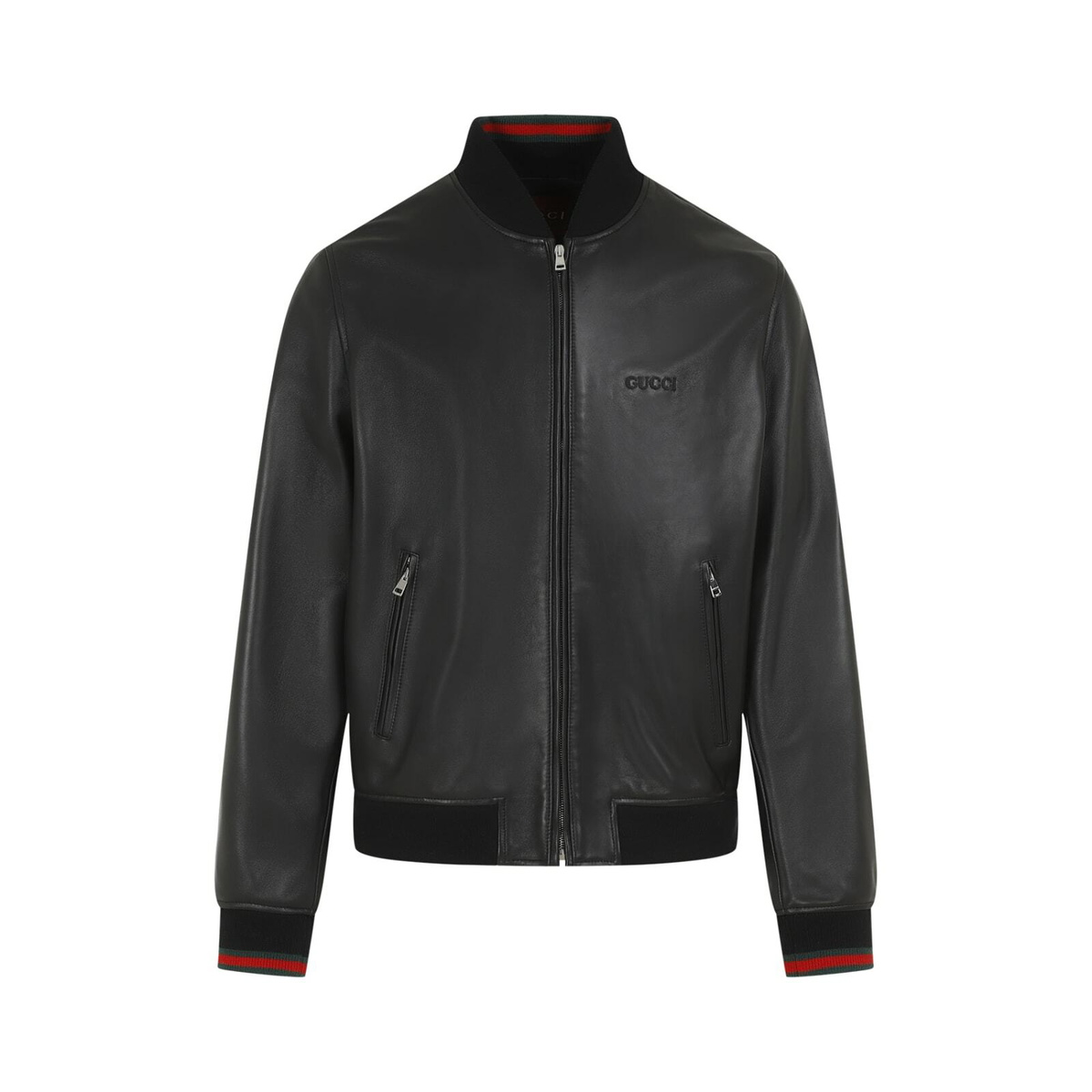Gucci Leather Bomber Jacket Gucci