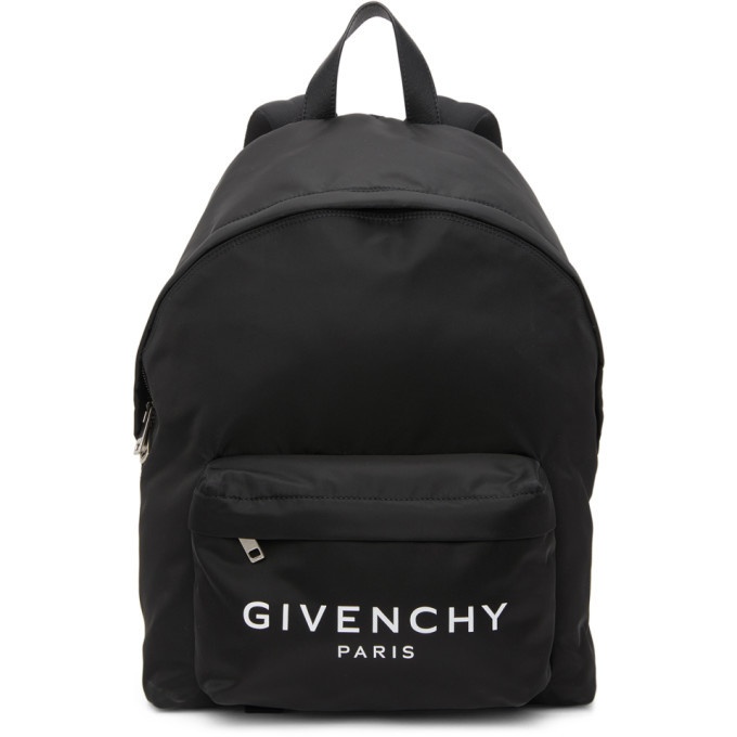 Photo: Givenchy Black Logo Backpack