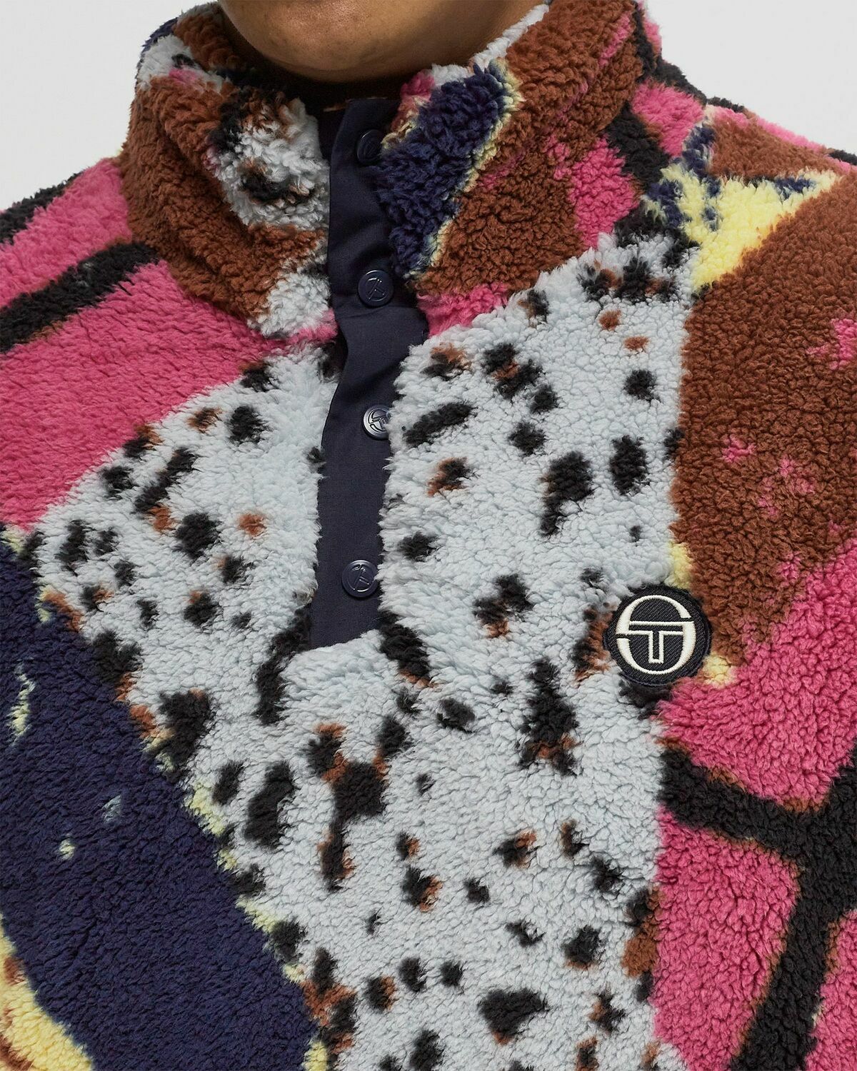 Sergio Tacchini GOLDBERG BORG FLEECE Multi-color Mens Fleece Jacket
