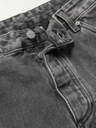 Palm Angels - Slim-Fit Logo-Print Jeans - Gray