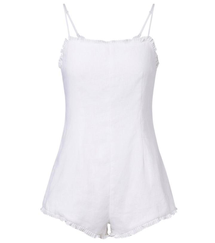 Photo: Posse Florence ruffled linen romper