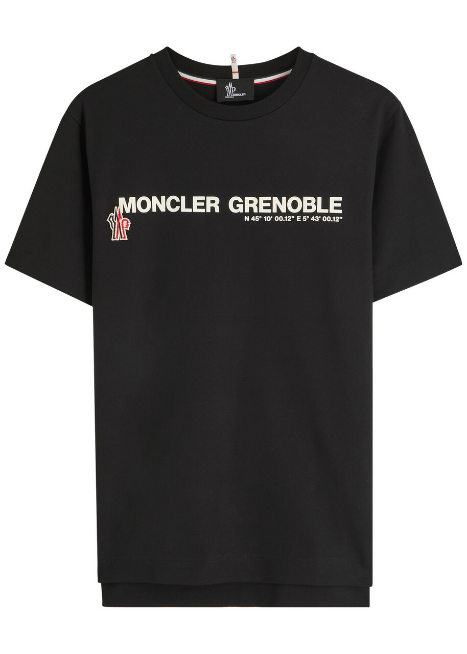 【関税込み】Moncler Grenoble グリーン Manica Lunga Tシャツ Moncler Grenoble Men's Long Sleeve Logo T-Shirt in Green