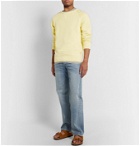 Birdwell - Loopback Cotton-Jersey Sweatshirt - Yellow