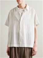 mfpen - Holiday Striped Cotton Shirt - White