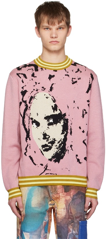 Photo: KidSuper Pink 'The Con Artist' Sweater