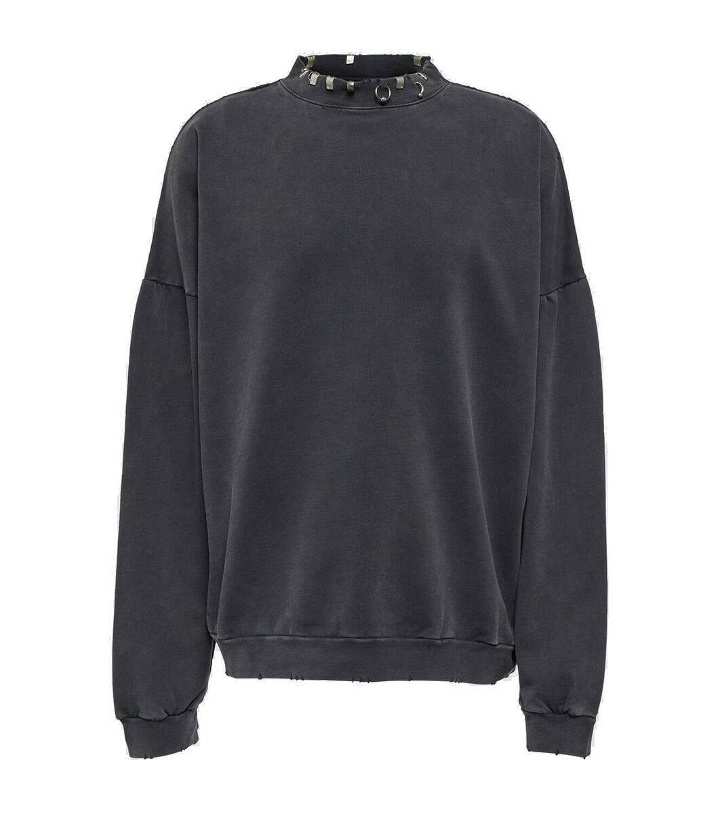 Photo: Balenciaga Embellished cotton fleece sweatshirt