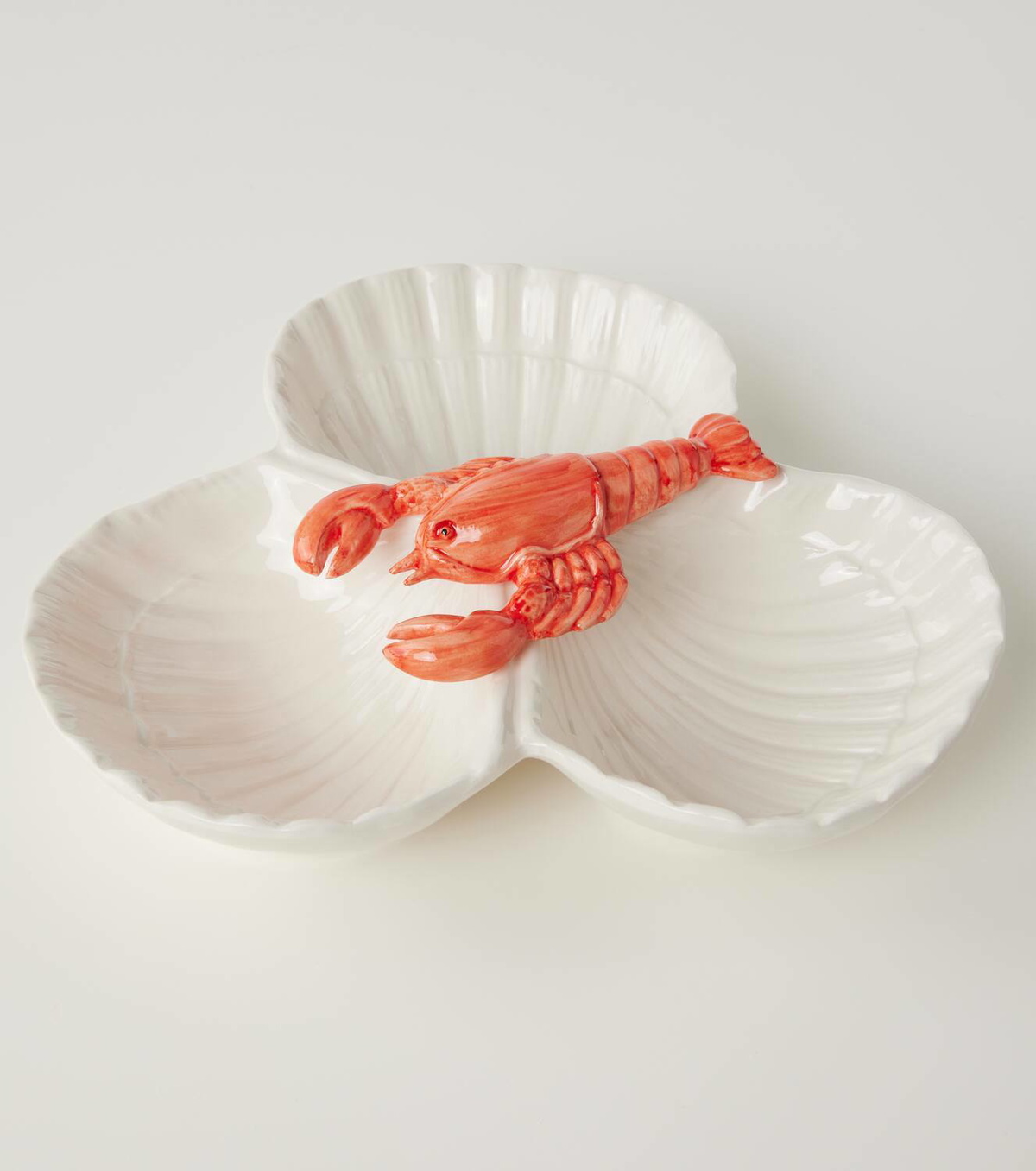 Les-Ottomans Lobster ceramic appetizer plate