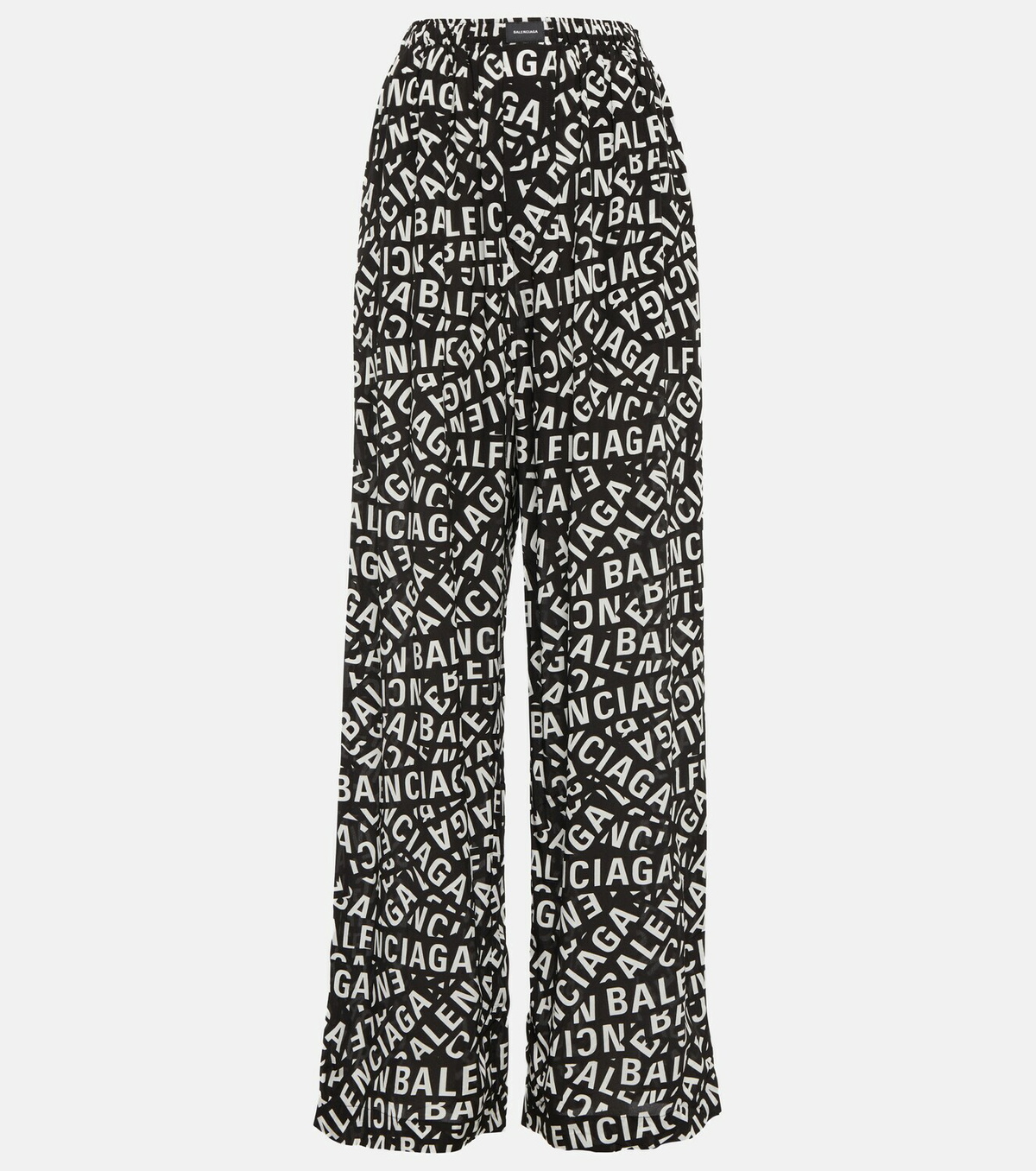 バレンシアガ Balenciaga Silk Pants Silk wide-leg pants in black - Balenciaga | Mytheresa