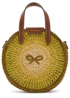 Anya Hindmarch Small Round bow Raffia Tote bag - Green - One Size