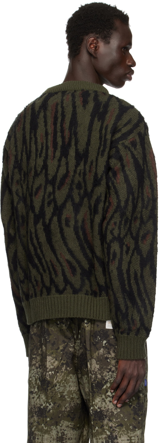 DEVÁ STATES Green Brushed Knit Pantera Sweater