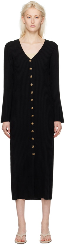 Photo: by Malene Birger Black Colea Midi Dress