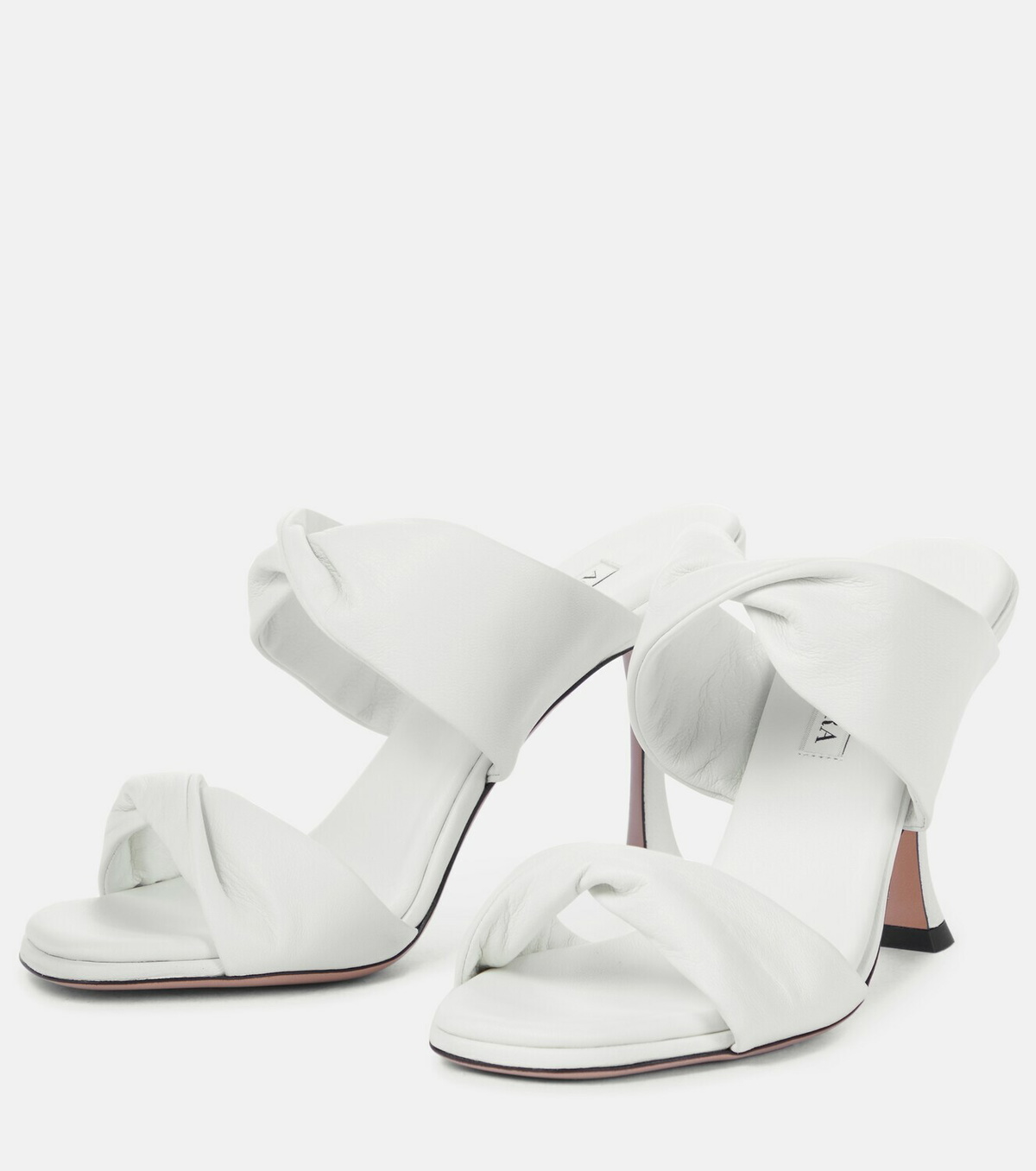 Aquazzura Twist 95 leather sandals