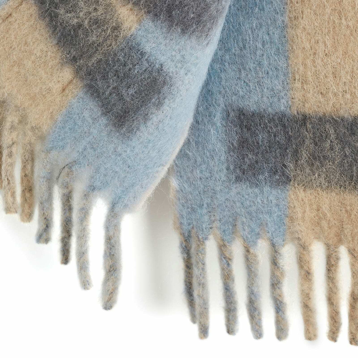 Marni Men's Logo Stripe Wool Scarf in Pompeii 