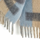 Marni Men's Logo Stripe Wool Scarf in Pompeii 