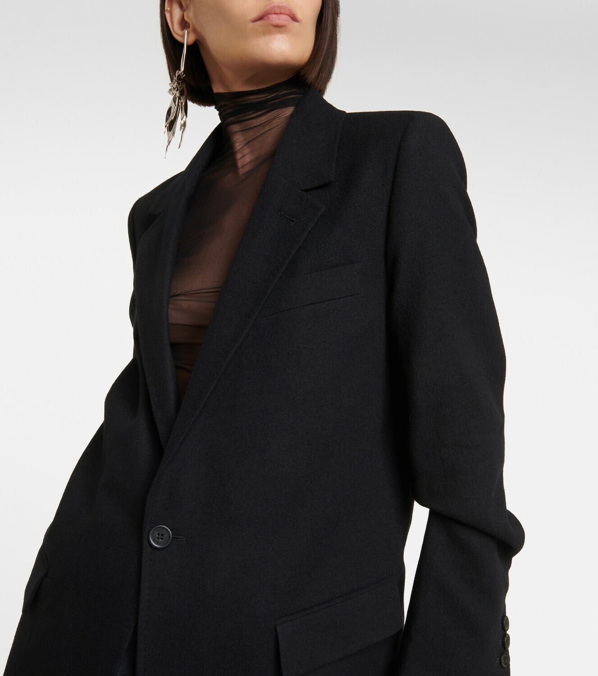 Ann Demeulemeester Lieke wool coat