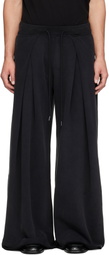 R13 Black Foldover Sweatpants
