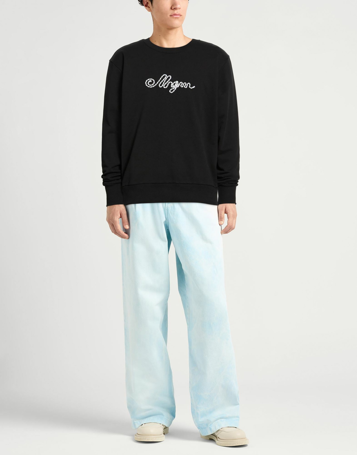 Msgm Mens Sweatshirt in Black