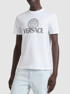 VERSACE - Versace Logo Cotton Jersey T-shirt