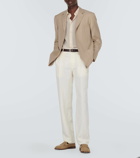 Ralph Lauren Purple Label Silk and linen straight pants