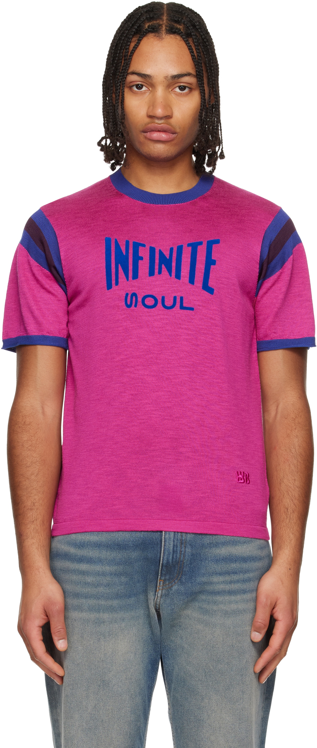 Wales Bonner Pink Soul T-shirt