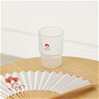 BEAMS JAPAN Stacking Cup in Clear/Red