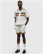 Casablanca Chevron Lace Shorts White - Mens - Casual Shorts