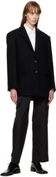 Juun.J Black Two-Button Blazer