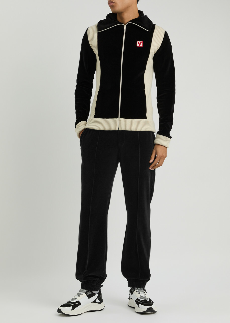 Valentino Velour Sweatpants Black