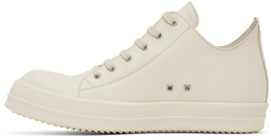 Rick Owens White Low Sneakers Rick Owens