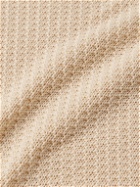 Canali - Textured-Cotton Sweater - Neutrals