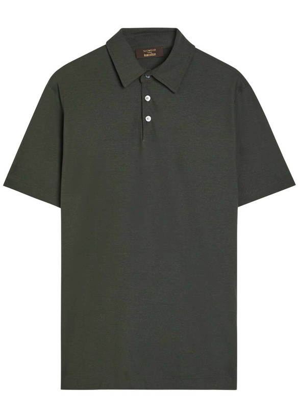 Photo: Slowear Cotton Polo Shirt Green
