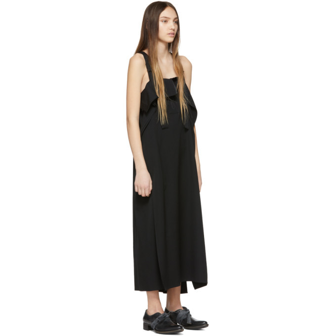 Yohji Yamamoto Black Shifted Zip Dress Yohji Yamamoto