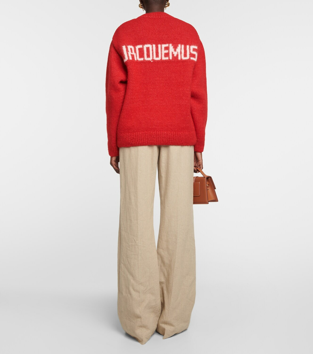 Jacquemus La Maille Pavane logo alpaca-blend sweater