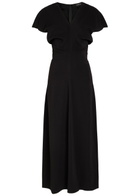 Anine Bing Zadig Stretch-crepe Midi Dress Black