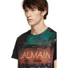 Balmain Black Neon Cuba T-Shirt