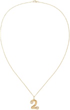 BRENT NEALE Gold Bubble Number 2 Necklace