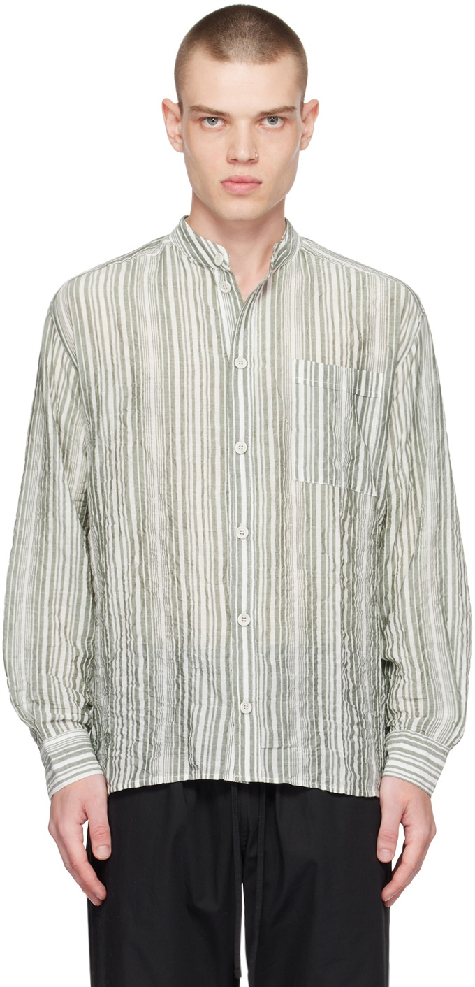 XENIA TELUNTS Green & White Edo Shirt
