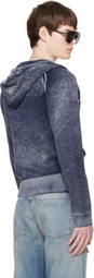 Acne Studios Navy Zipper Hoodie