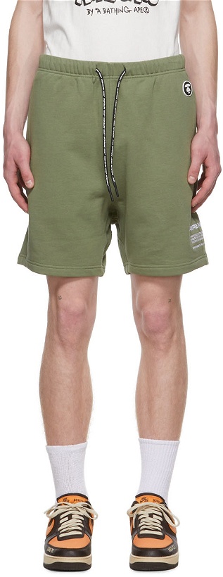 Photo: AAPE by A Bathing Ape Green Cotton Shorts