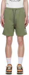 AAPE by A Bathing Ape Green Cotton Shorts