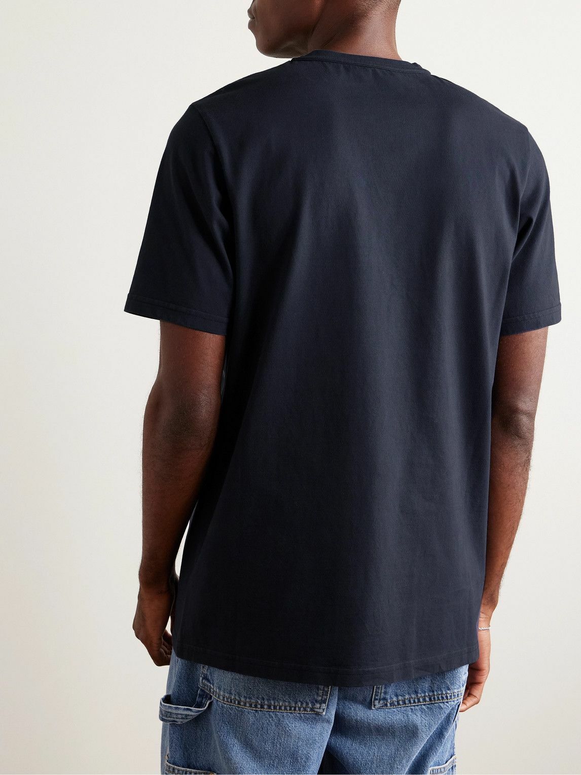 Gabriela Hearst - Bandeira Cotton-Jersey T-Shirt - Blue