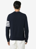 THOM BROWNE - 4-bar Cotton Crewneck Sweatshirt