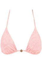 VERSACE baroque bikini top Pink