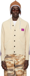 Acne Studios Beige Crewneck Cardigan