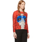 Pushbutton Red Goggles Girl Long Sleeve T-Shirt