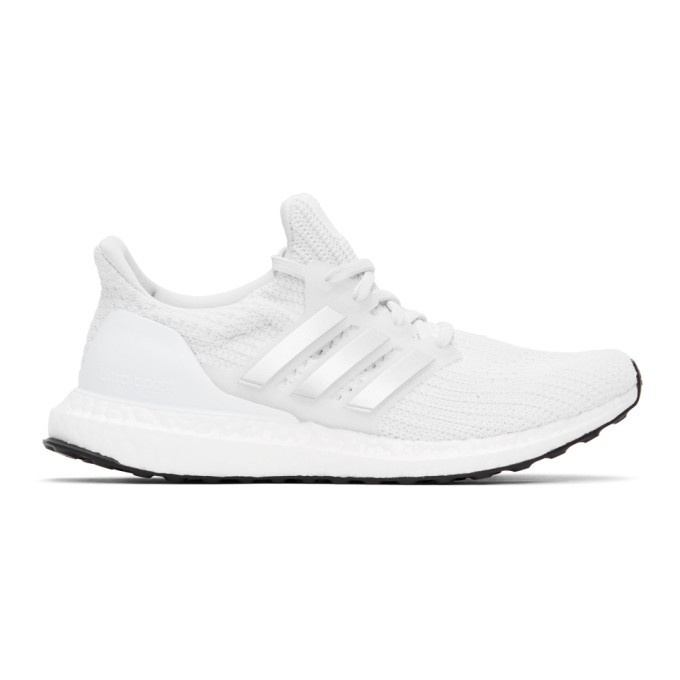 Photo: adidas Originals White and Silver Ultraboost 4.0 DNA Sneakers